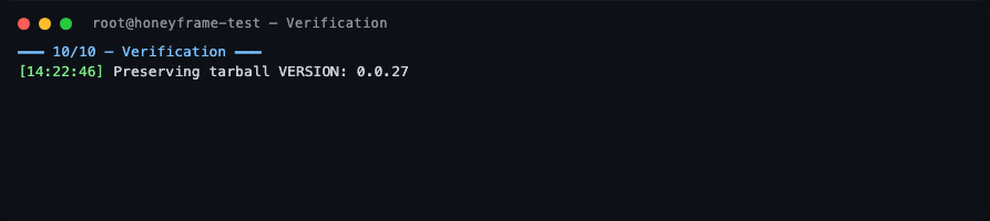 Stage 10 — verification