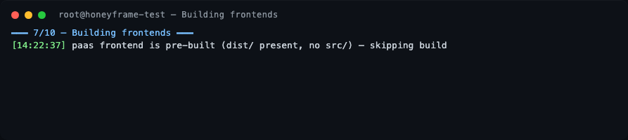 Stage 7 — building frontends